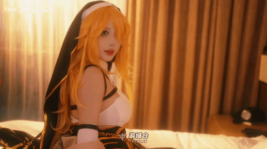 韩援Yasal性感COS奥莱娅美图：大雷丰满 黑丝真放热情!